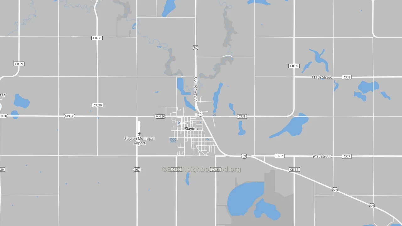 Transit Grade map of Slayton, MN