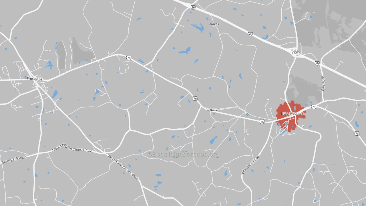 Transit Grade map of Slighs, SC