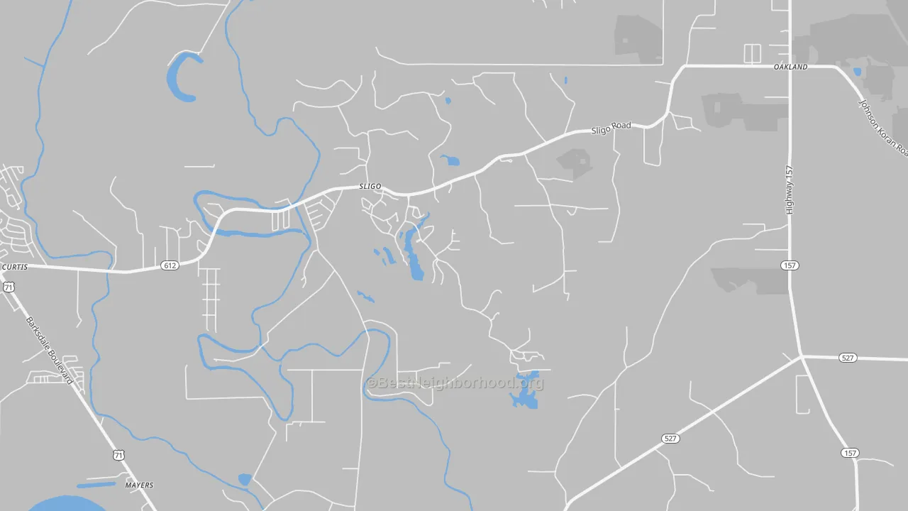 Transit Grade map of Sligo, LA