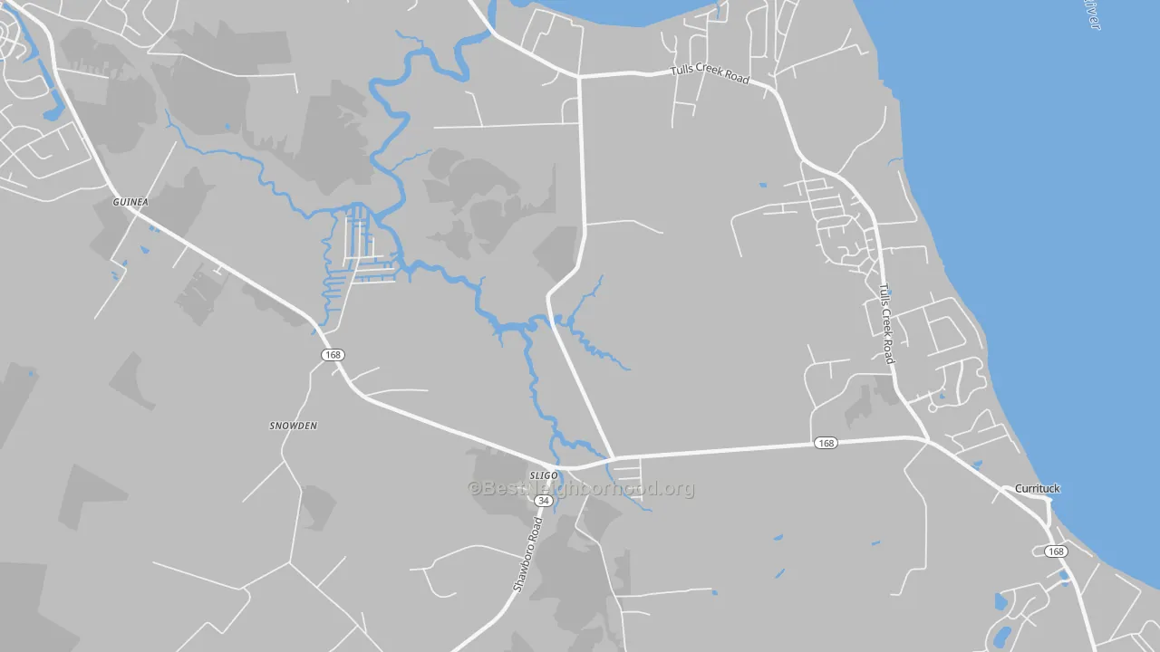 Transit Grade map of Sligo, NC