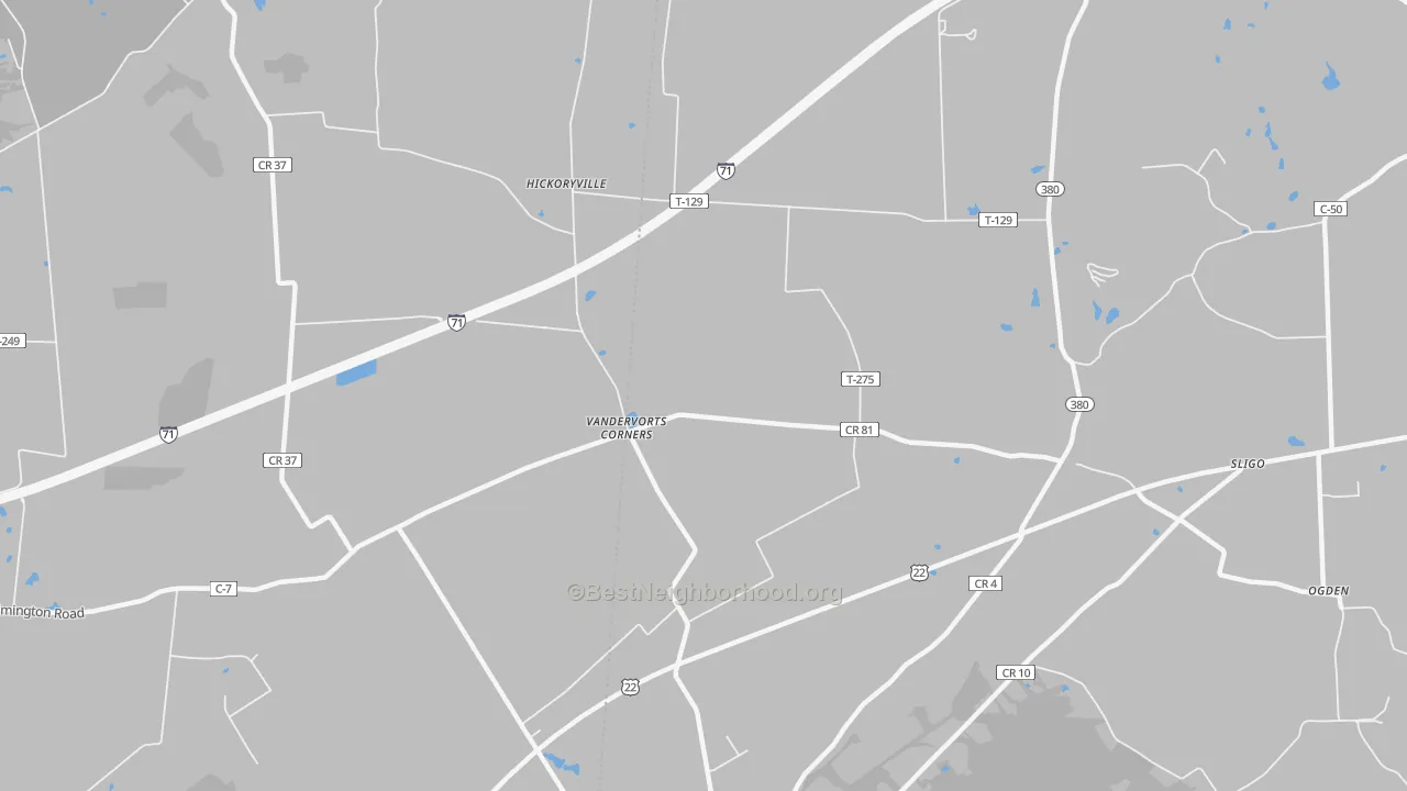 Transit Grade map of Sligo, OH