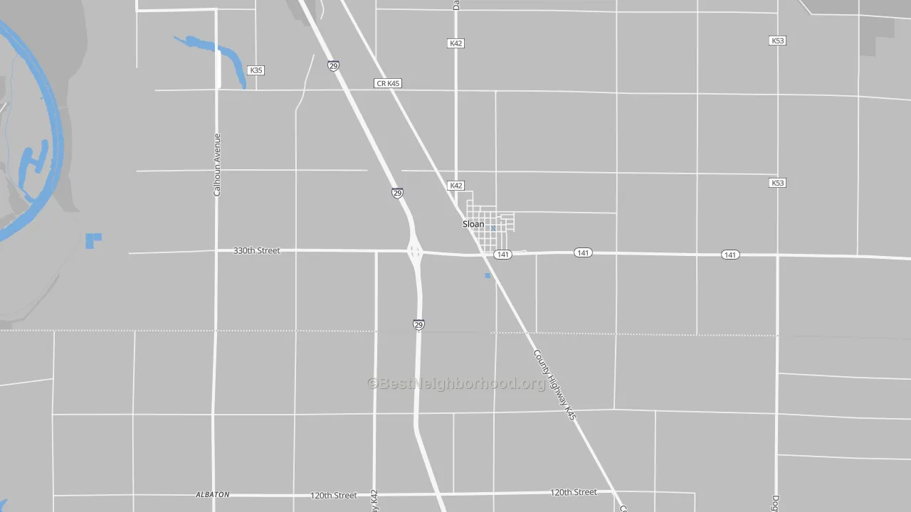 Transit Grade map of Sloan, IA