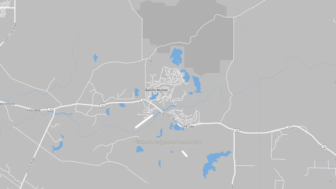 Transit Grade map of Sloughhouse, CA