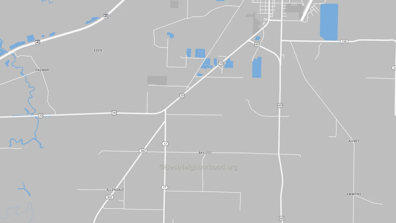 Transit Grade map of Smale, AR