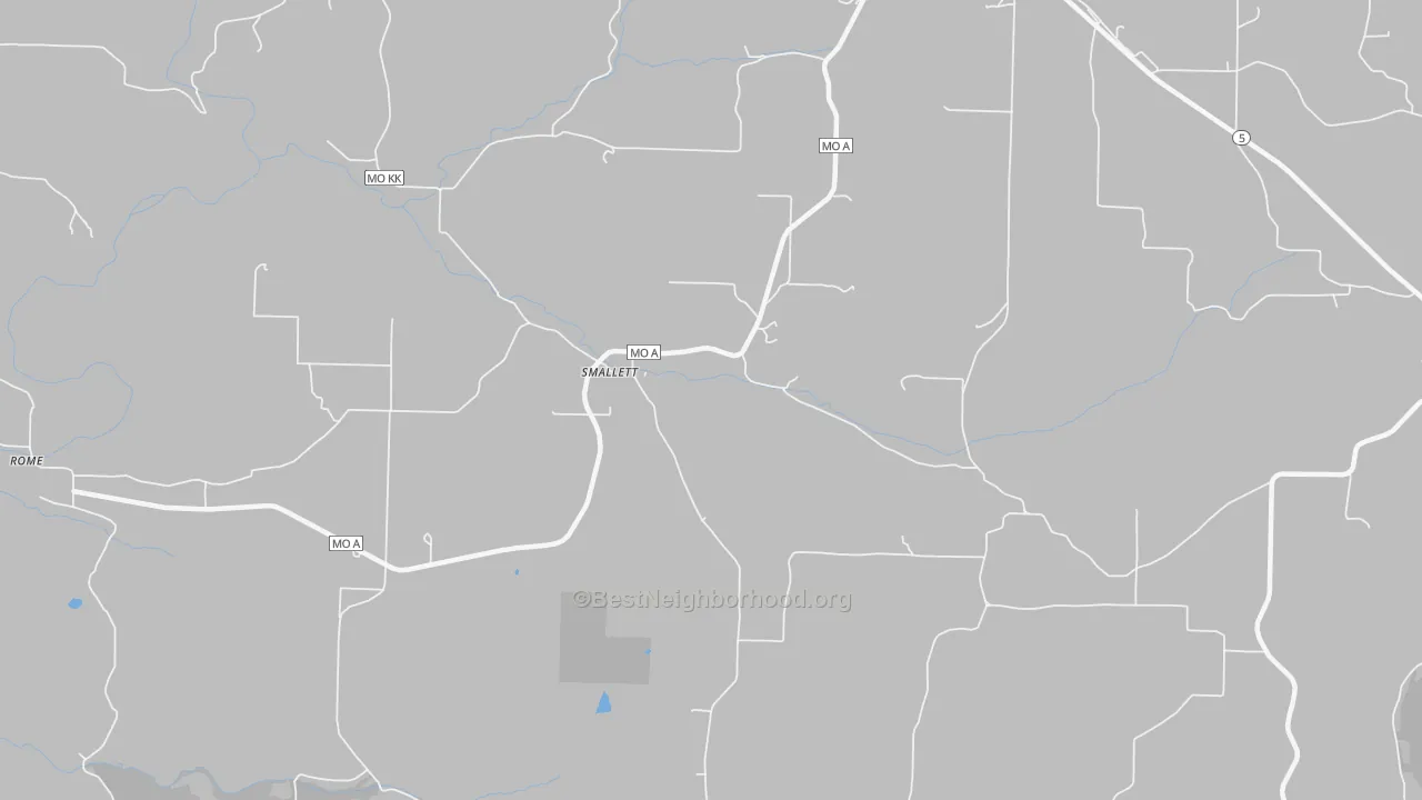 Transit Grade map of Smallett, MO