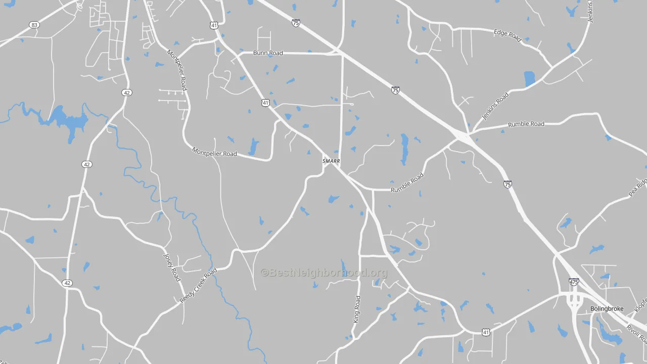 Transit Grade map of Smarr, GA