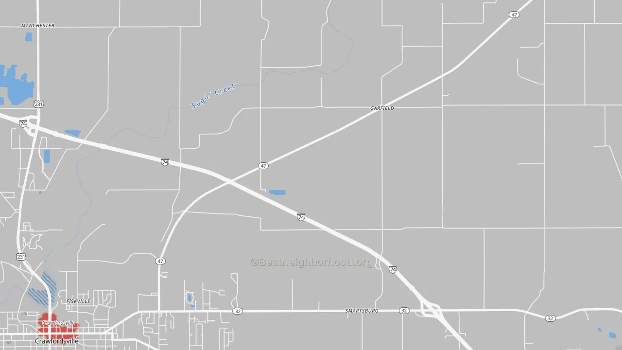 Transit Grade map of Smartsburg, IN