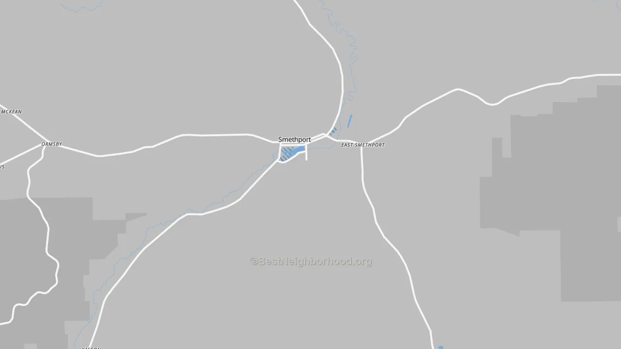 Transit Grade map of Smethport, PA