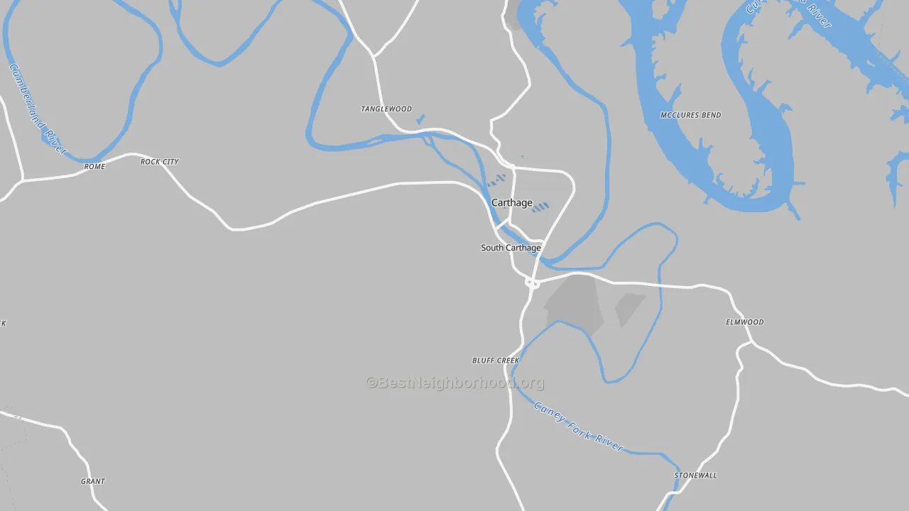 Transit Grade map of Smith County, TN