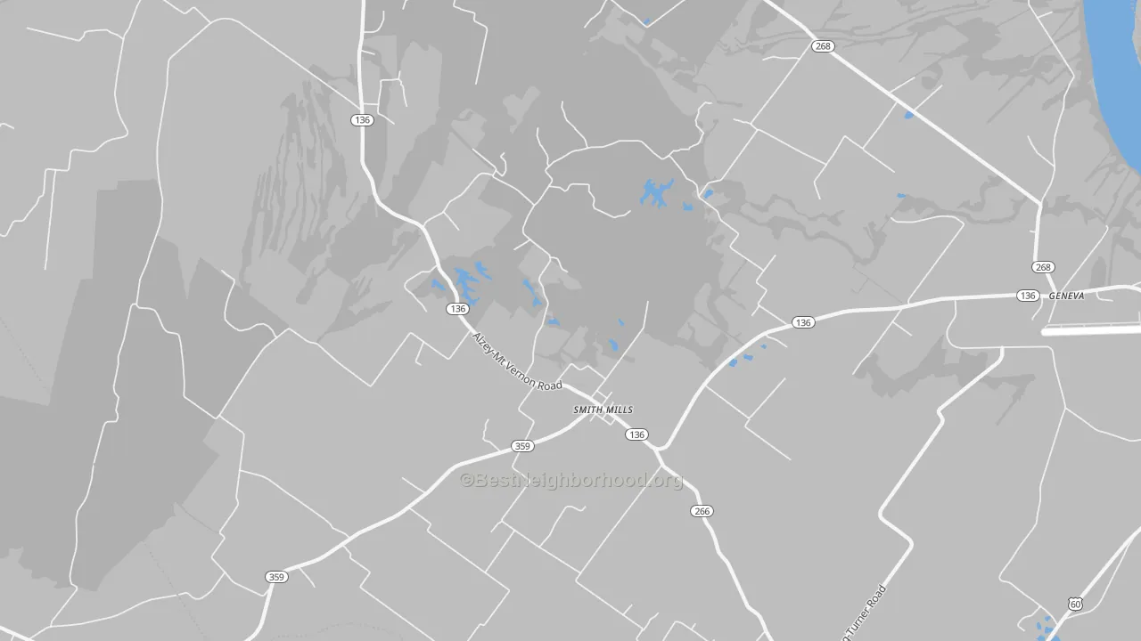 Transit Grade map of Smith Mills, KY