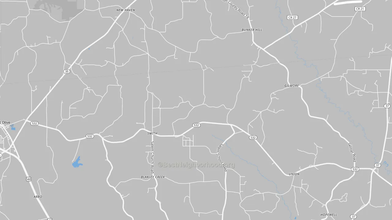 Transit Grade map of Smith, MS