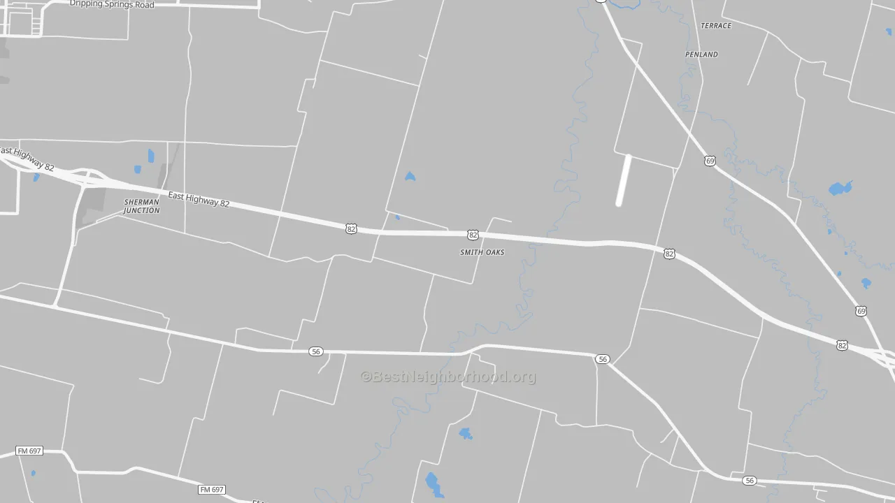 Transit Grade map of Smith Oaks, TX