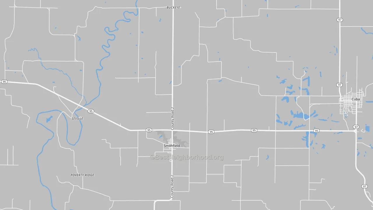 Transit Grade map of Smithfield, IL
