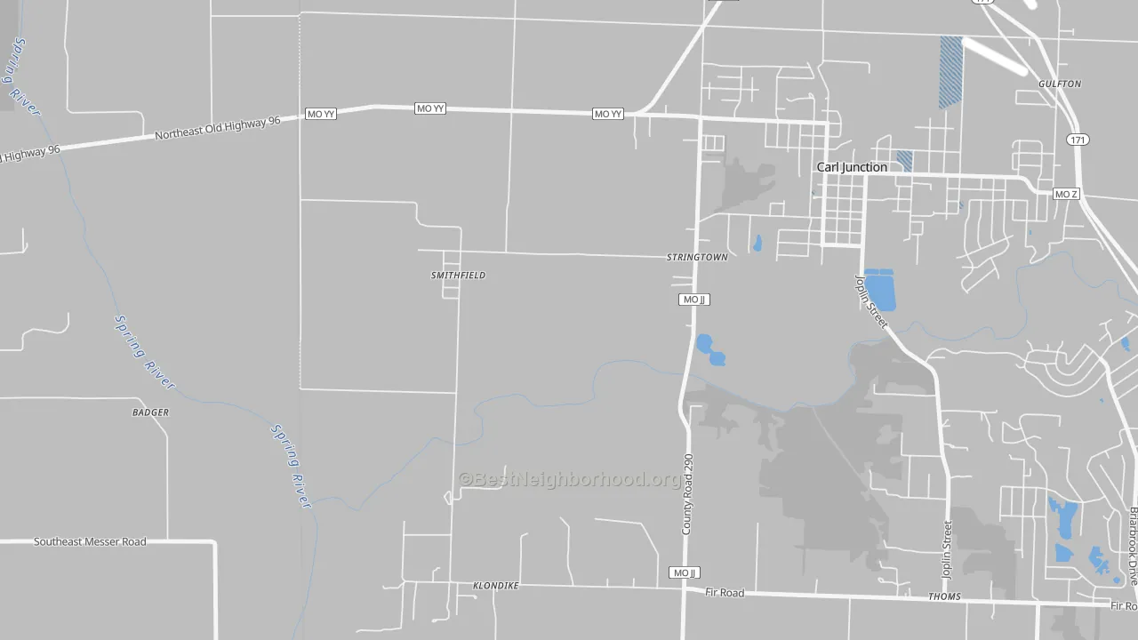 Transit Grade map of Smithfield, MO