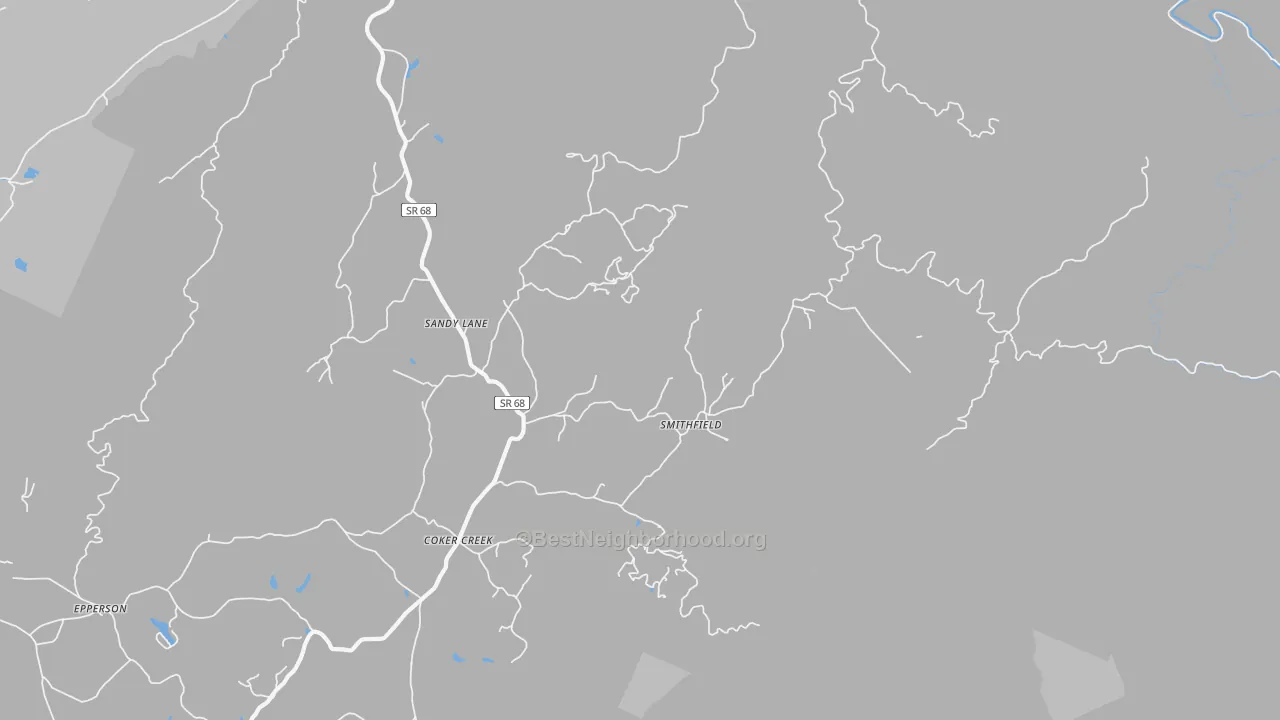 Transit Grade map of Smithfield, TN
