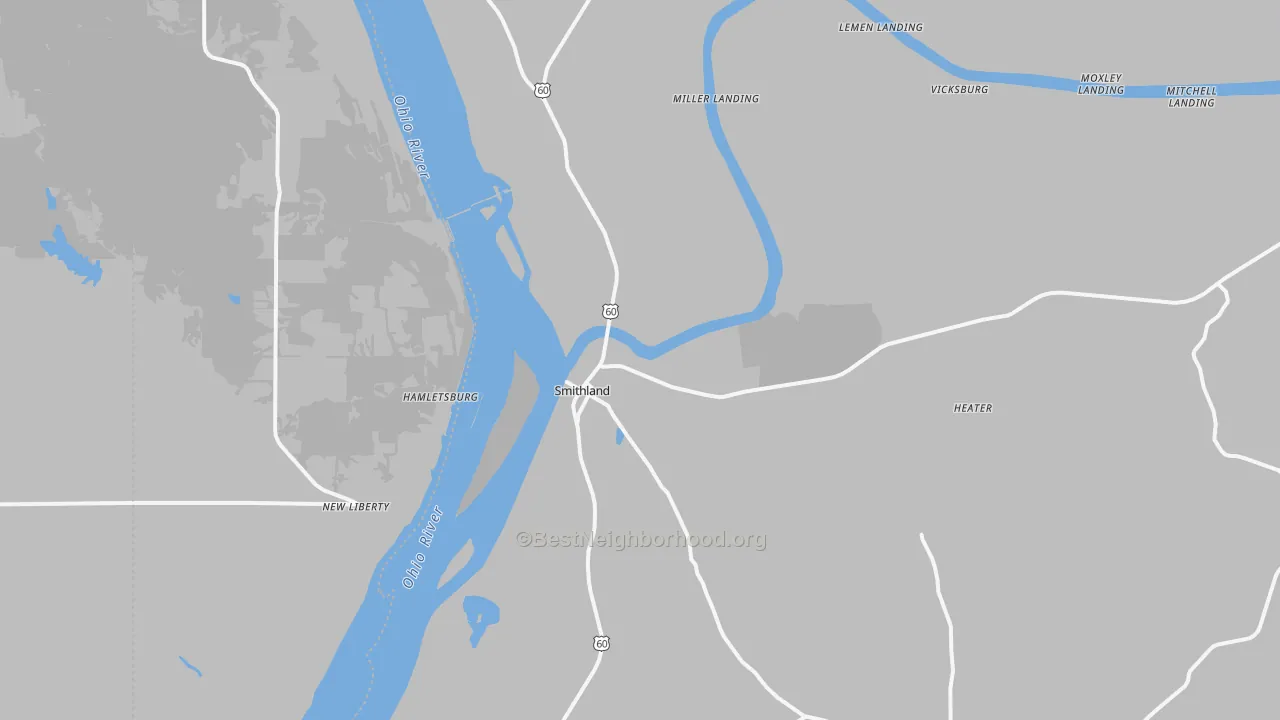 Transit Grade map of Smithland, KY