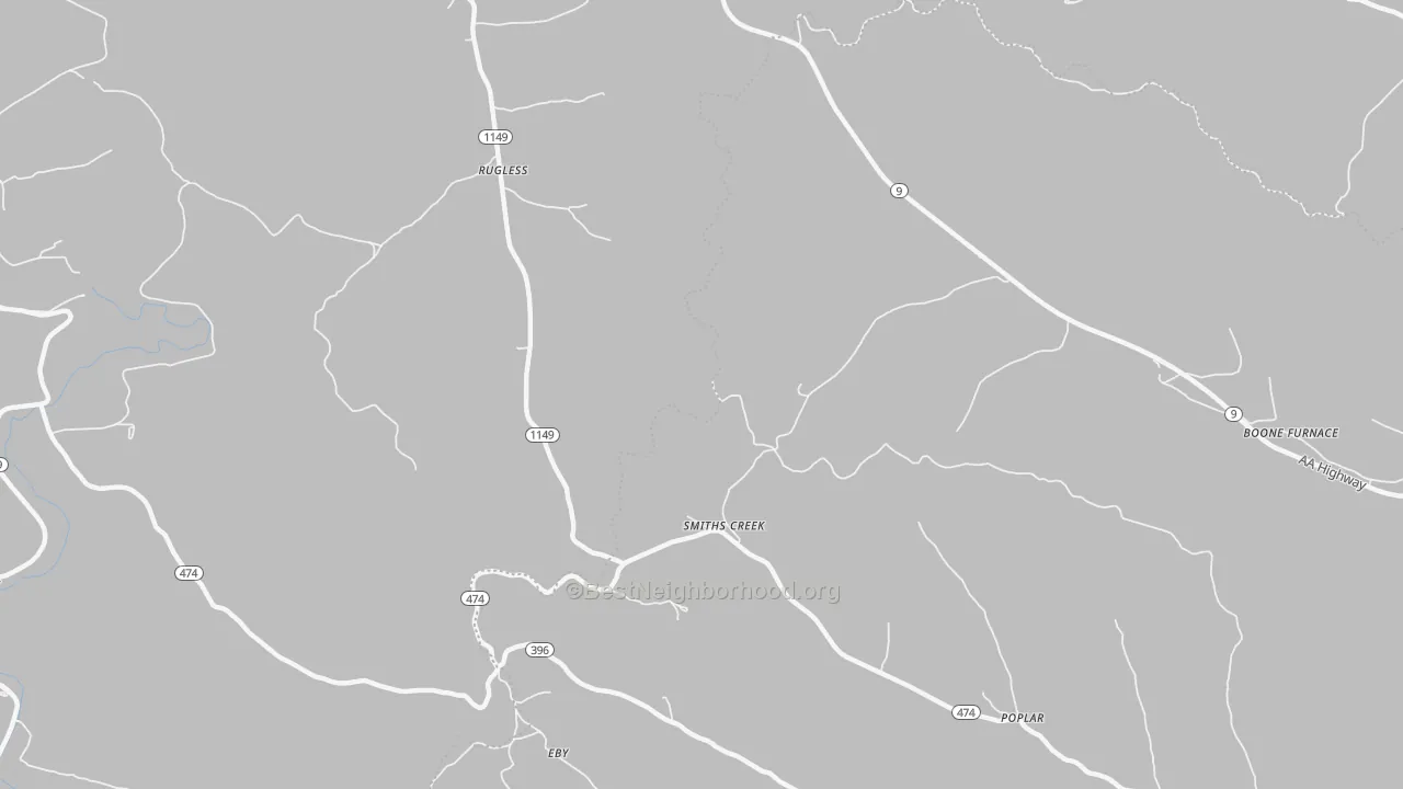 Transit Grade map of Smiths Creek, KY