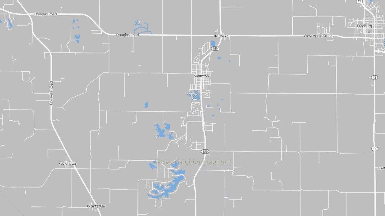 Transit Grade map of Smithton, IL