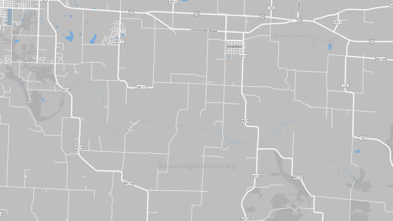 Transit Grade map of Smithton, MO