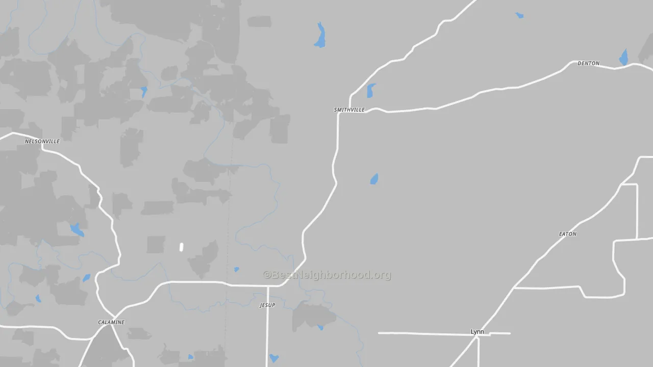 Transit Grade map of Smithville, AR