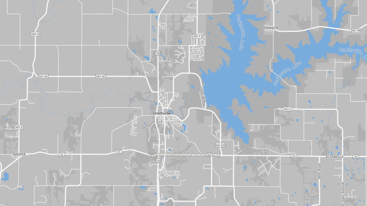 Transit Grade map of Smithville, MO
