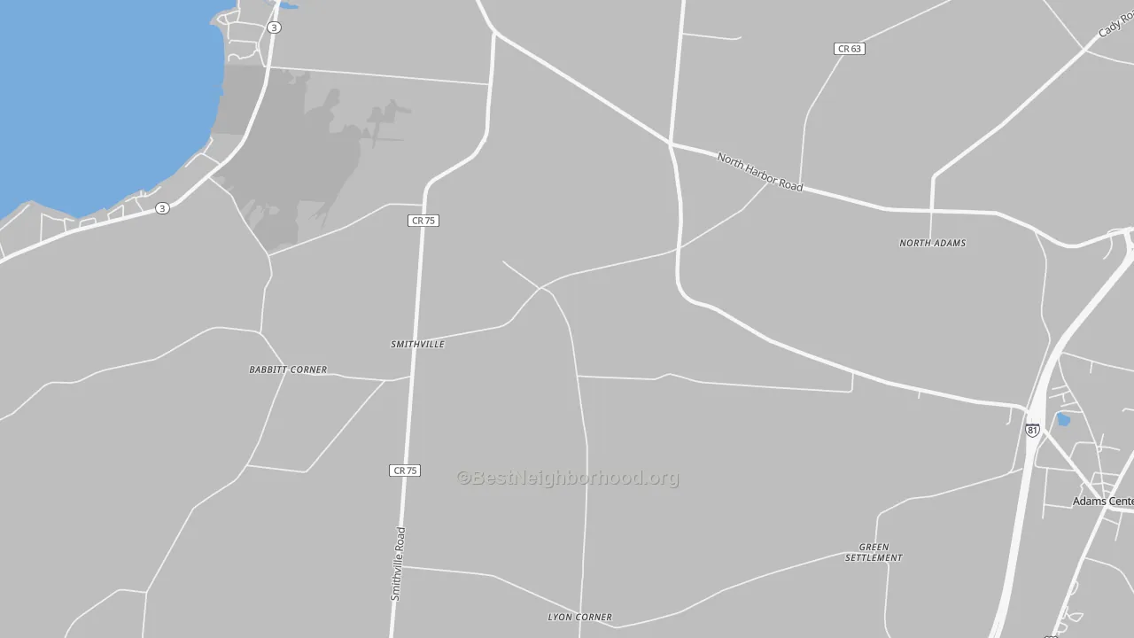 Transit Grade map of Smithville, NY