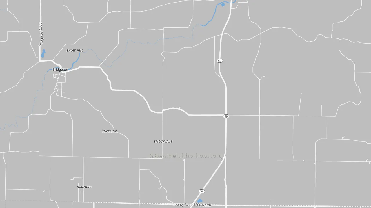 Transit Grade map of Smockville, IN