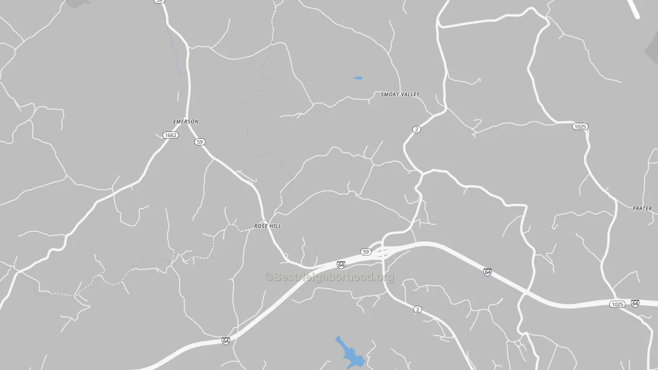 Transit Grade map of Smoky Valley, KY