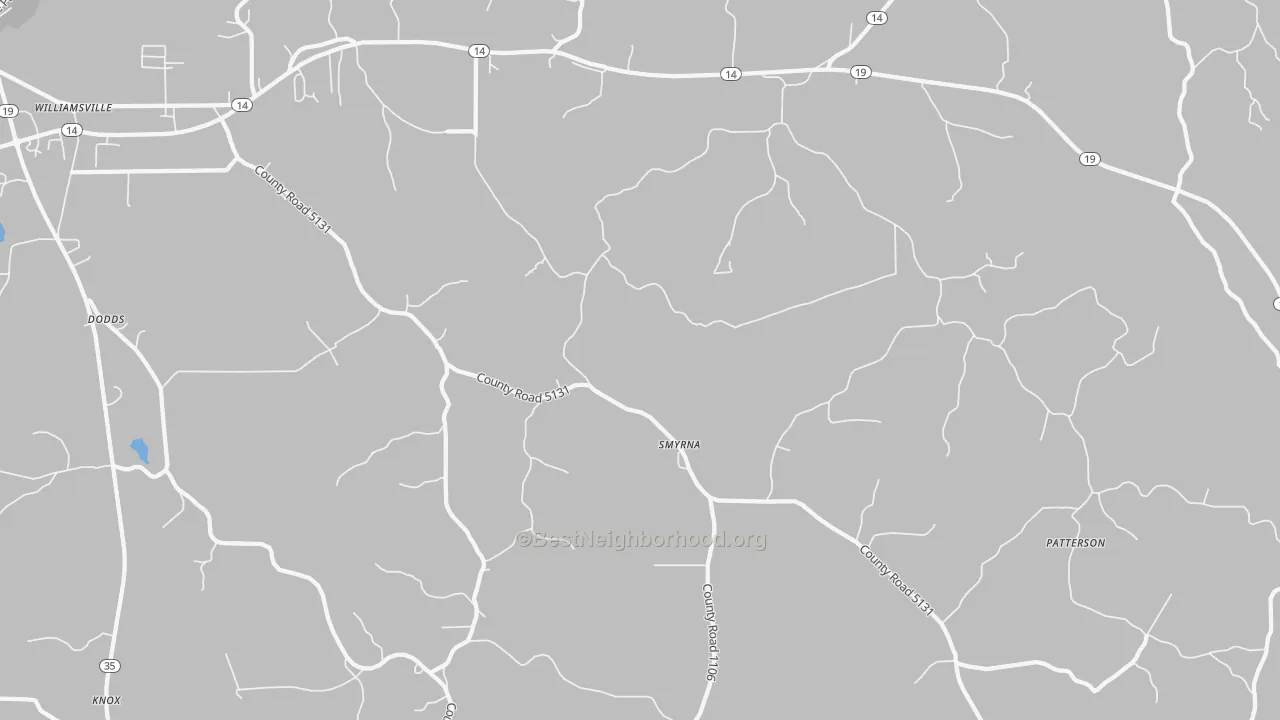 Transit Grade map of Smyrna, MS