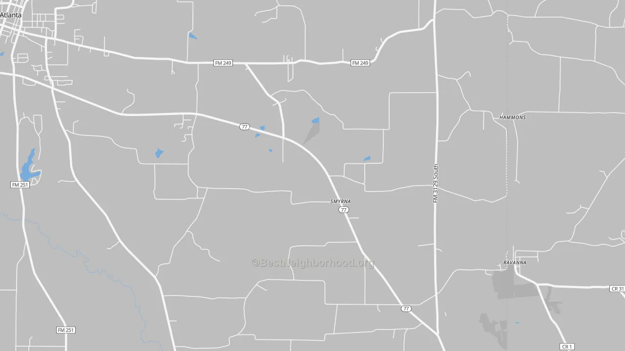 Transit Grade map of Smyrna, TX