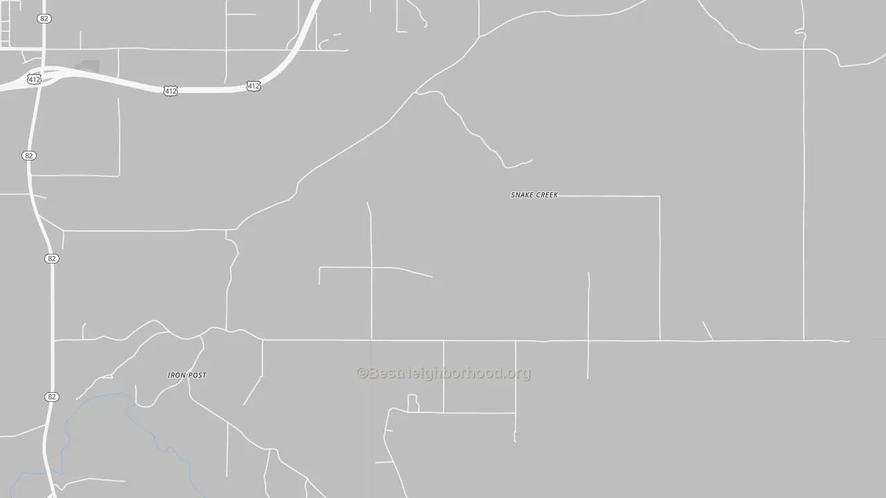 Transit Grade map of Snake Creek, OK