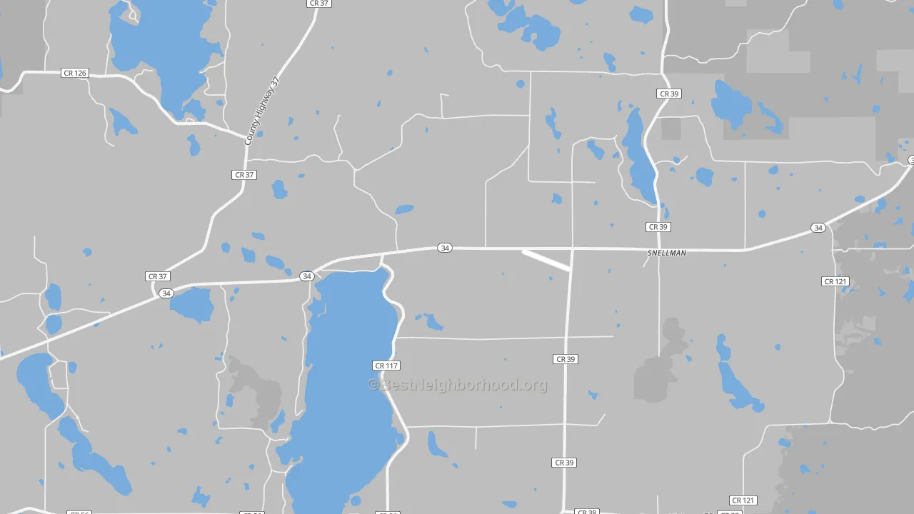Transit Grade map of Snellman, MN