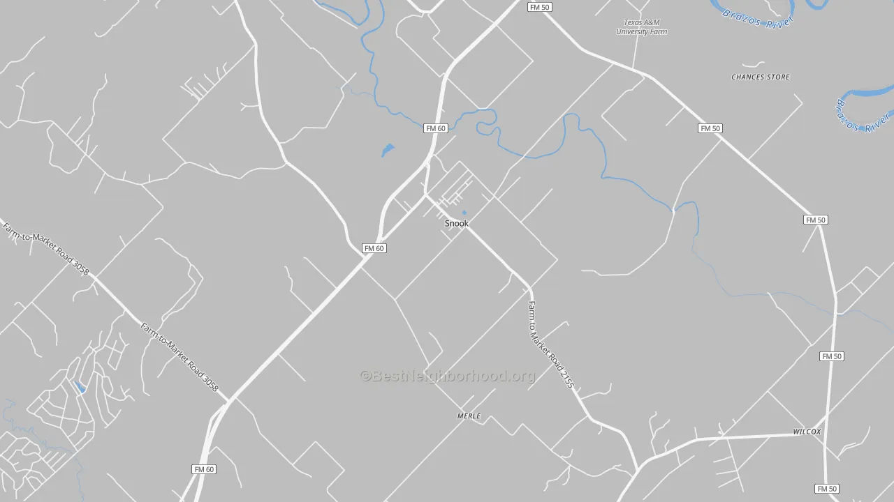 Transit Grade map of Snook, TX