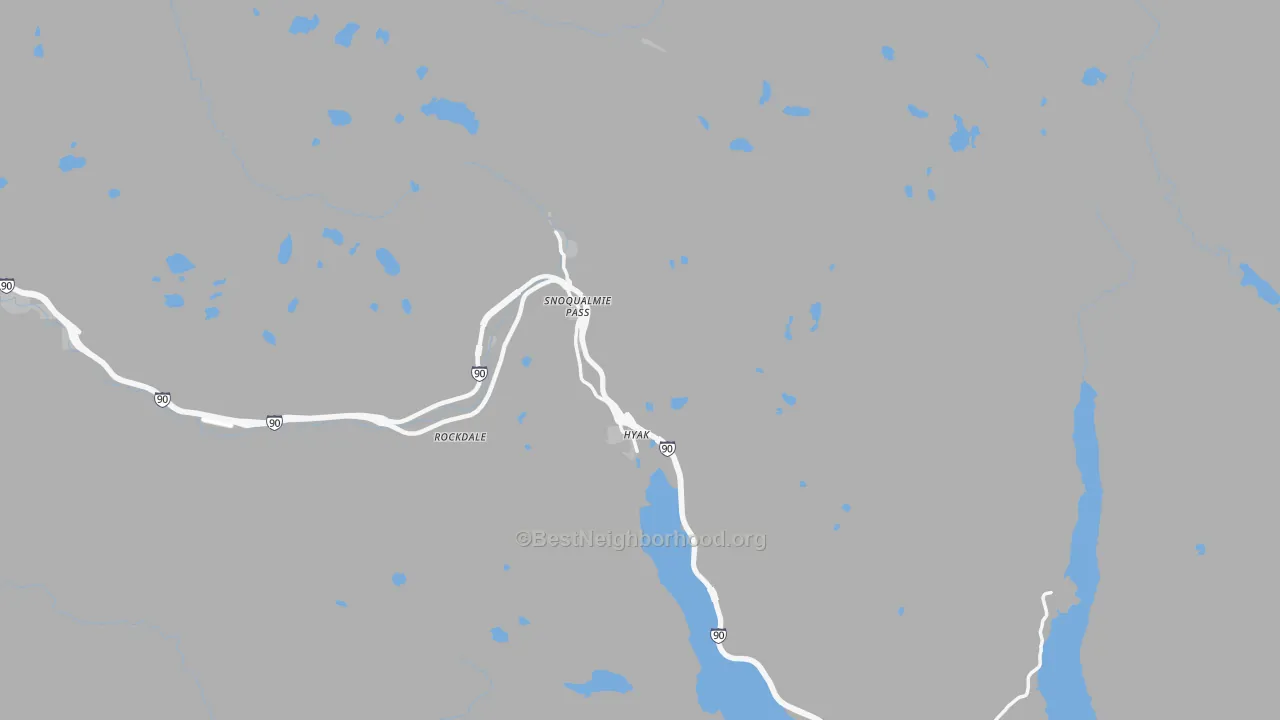 Transit Grade map of Snoqualmie Pass, WA