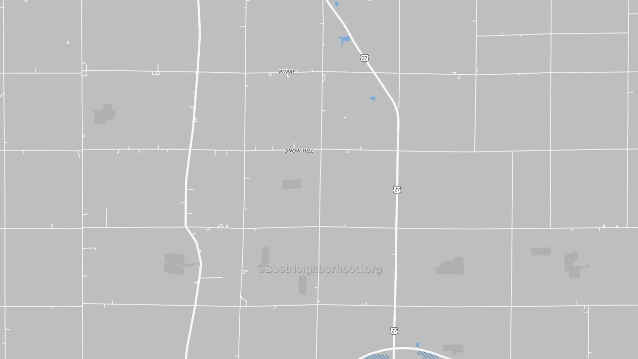 Transit Grade map of Snow Hill, IN