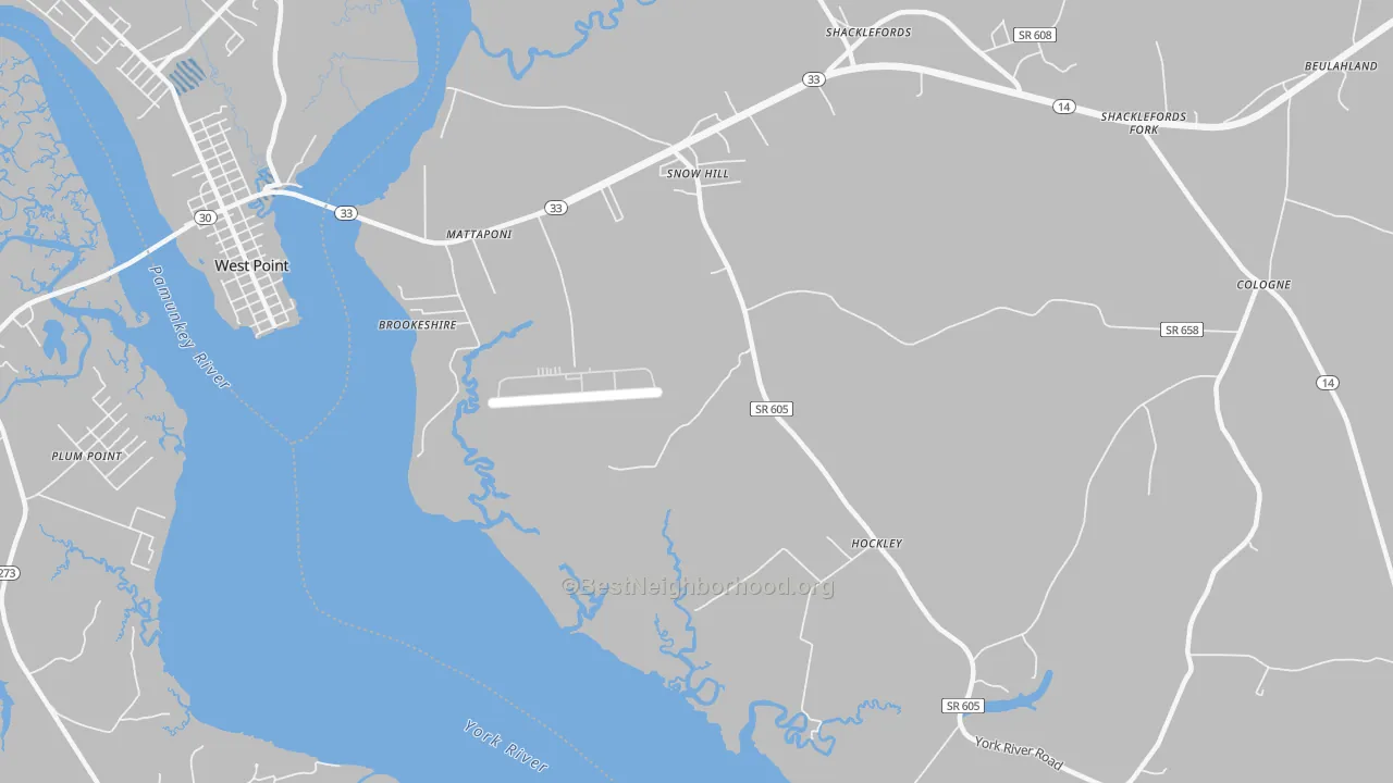 Transit Grade map of Snow Hill, VA