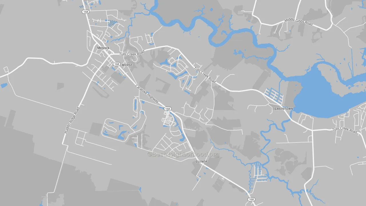 Transit Grade map of Snowden, NC