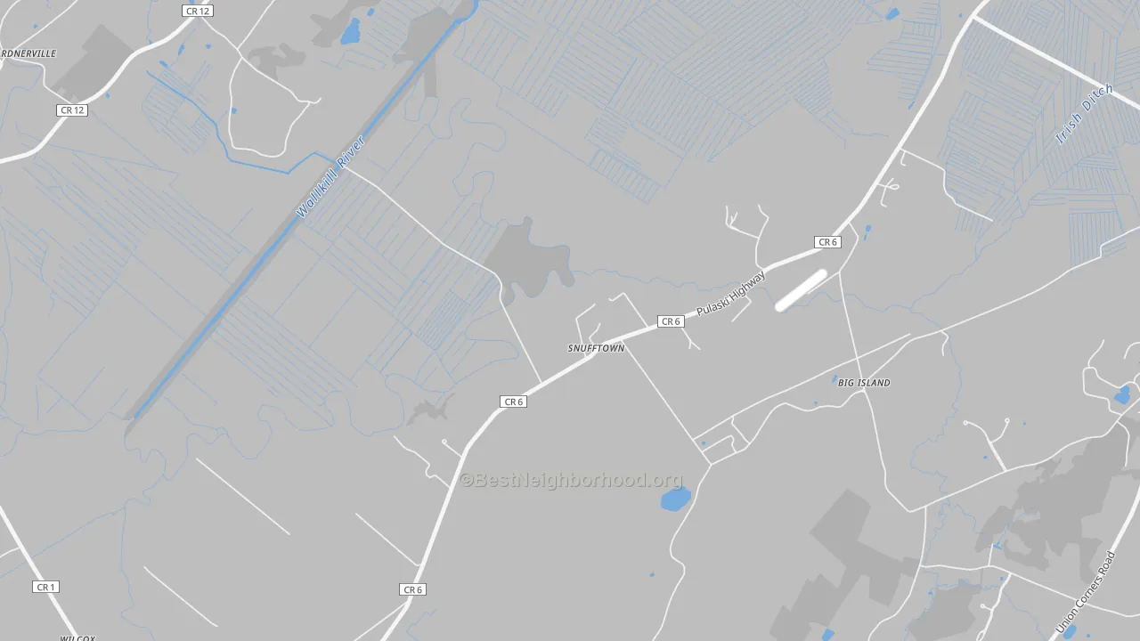 Transit Grade map of Snufftown, NY