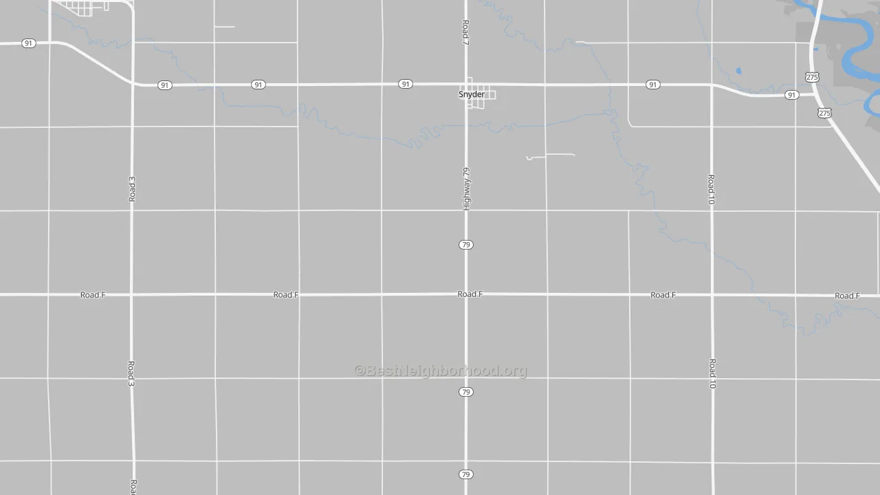 Transit Grade map of Snyder, NE