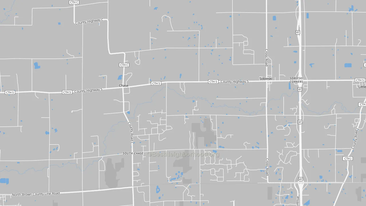 Transit Grade map of Sobieski, WI