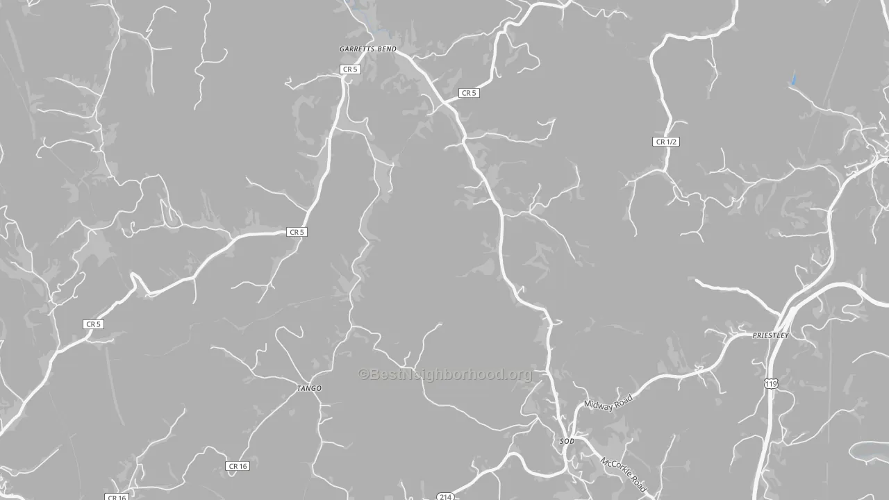 Transit Grade map of Sod, WV