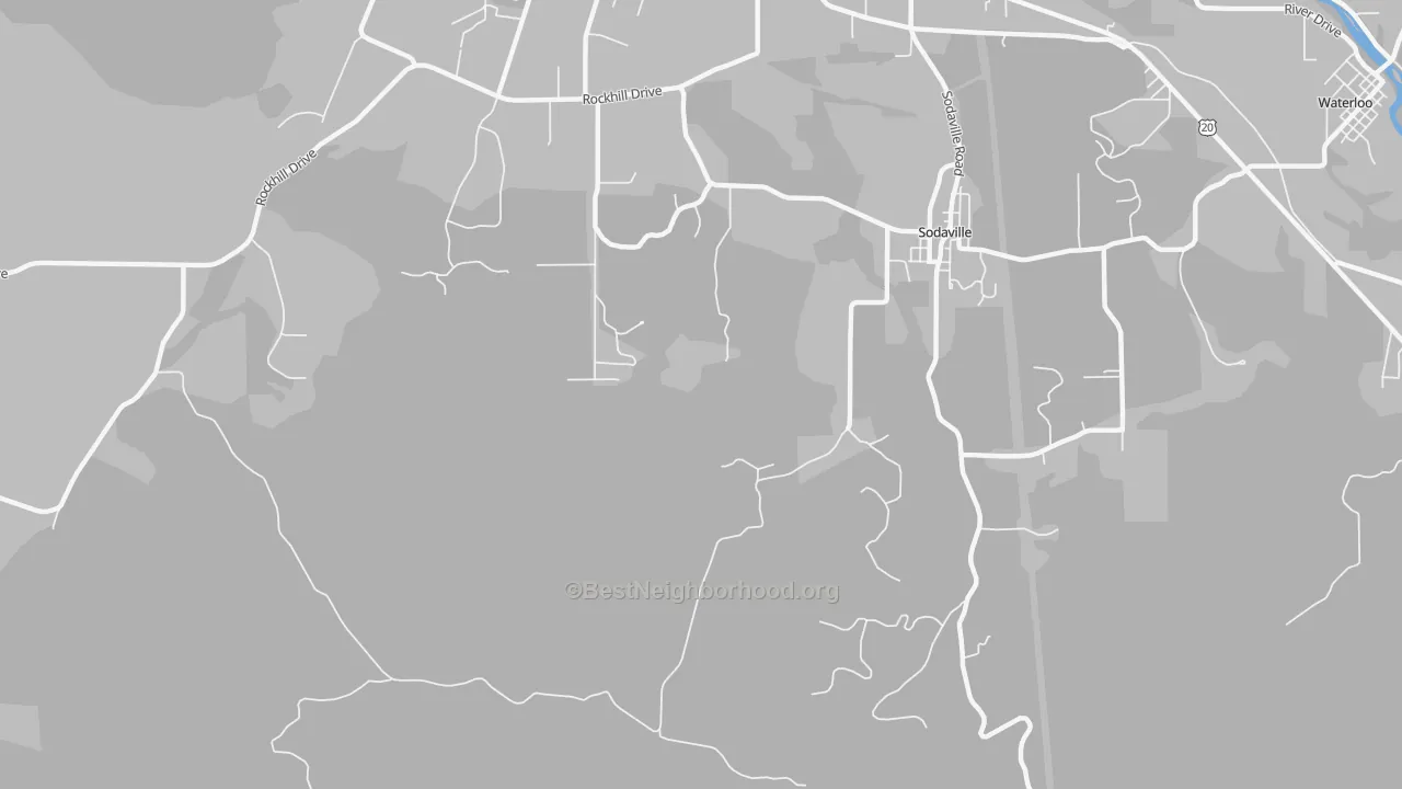 Transit Grade map of Sodaville, OR