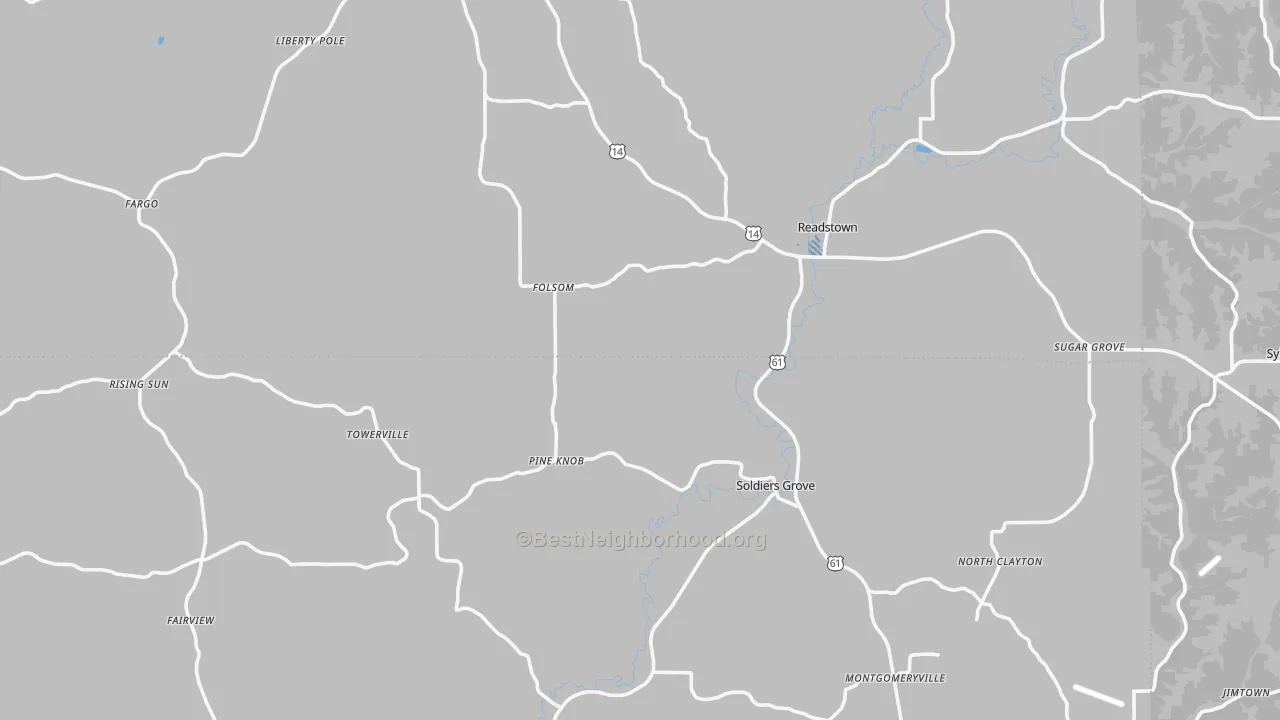 Transit Grade map of Soldiers Grove, WI