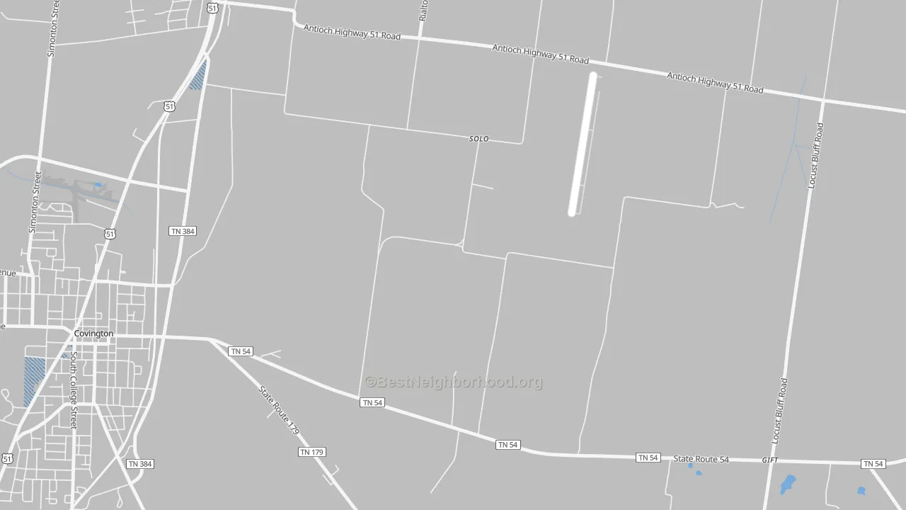 Transit Grade map of Solo, TN