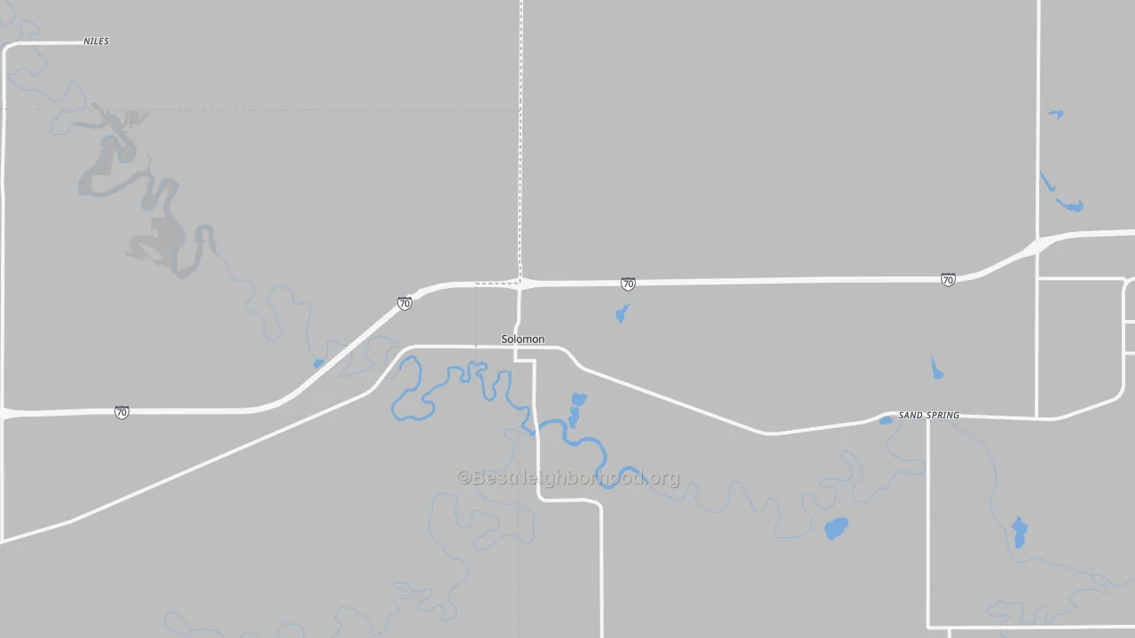 Transit Grade map of Solomon, KS