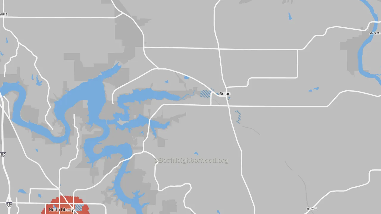 Transit Grade map of Solon, IA