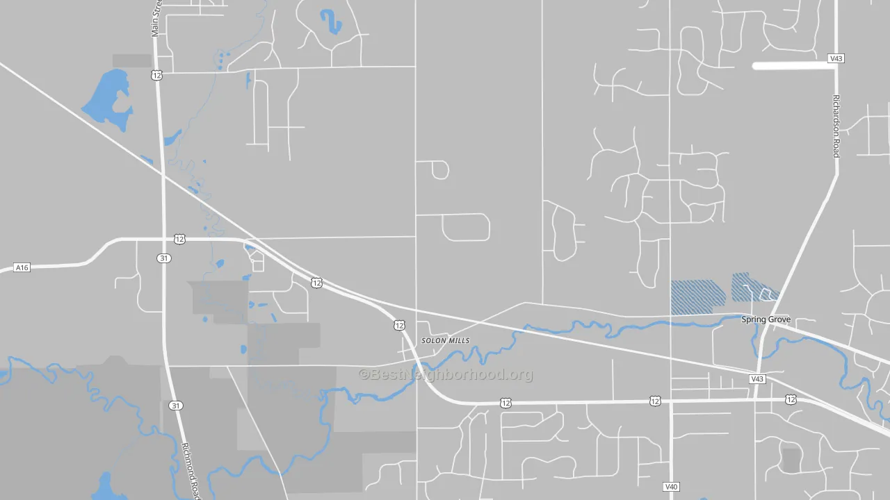 Transit Grade map of Solon Mills, IL