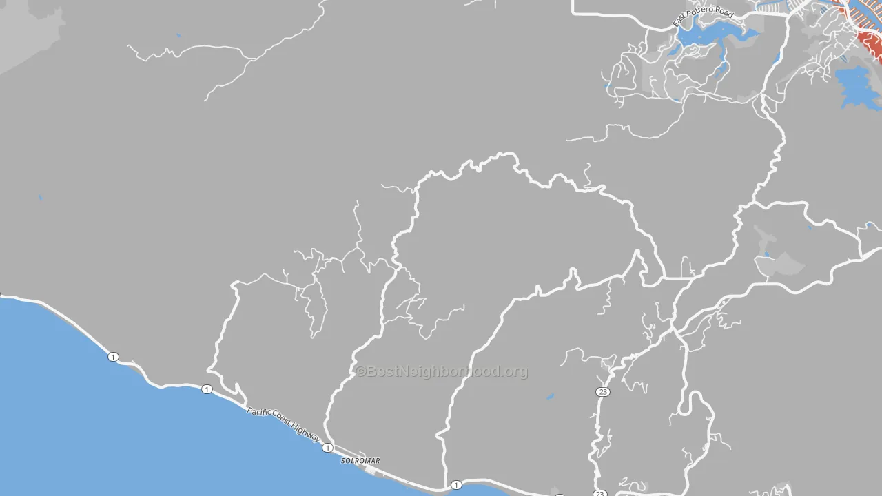 Transit Grade map of Solromar, CA