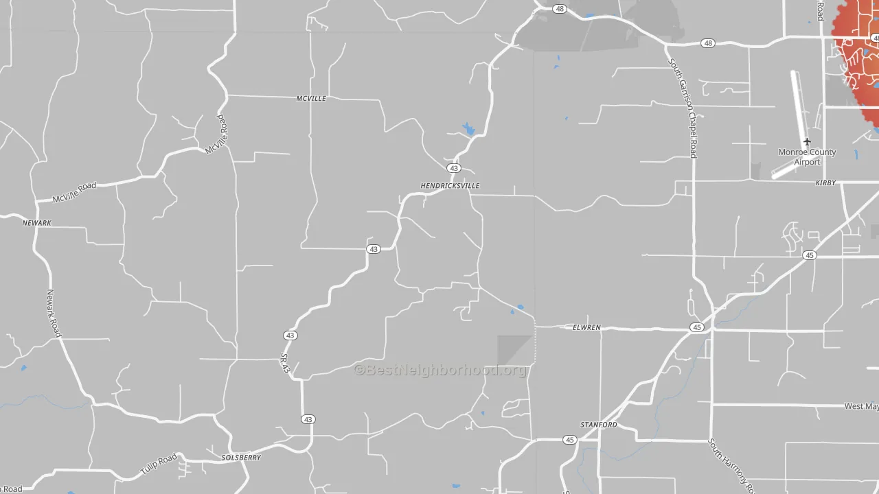 Transit Grade map of Solsberry, IN