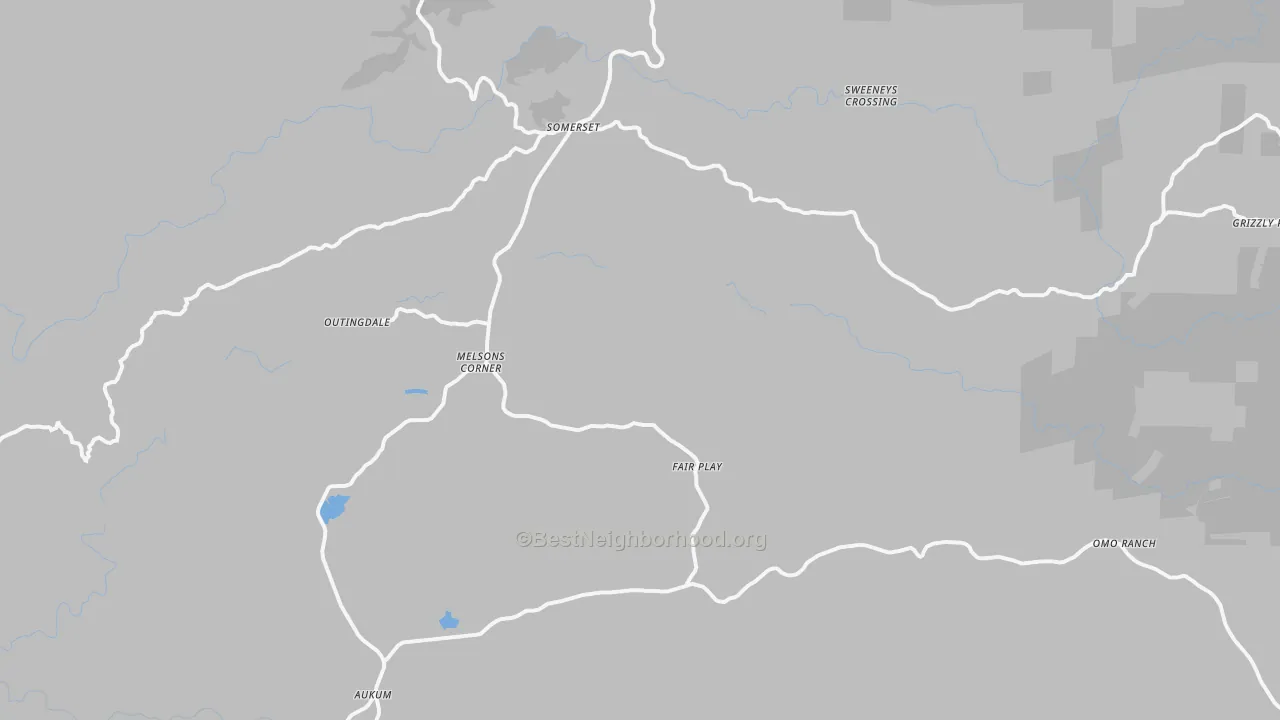 Transit Grade map of Somerset, CA